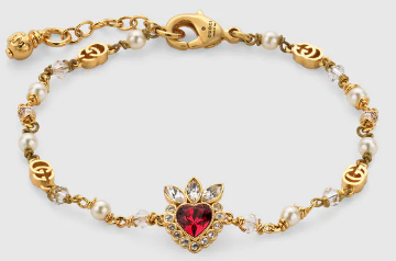 Crystal heart bracelet