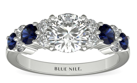 Garland Sapphire and Diamond Engagement Ring