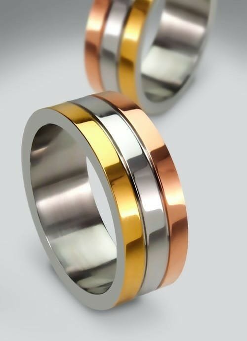 Wear a mixed-metal jewelry piece