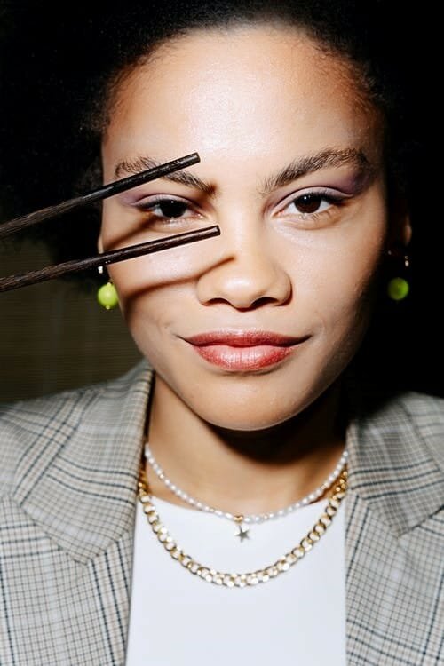 wearing a mixed-metal jewelry piece