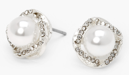 Claire Halo Pearl Studs