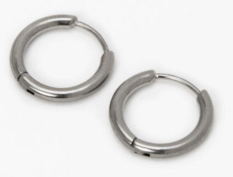 Claire Silver Tube Hoops