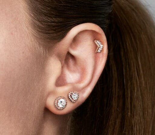 Pandora Heart Studs