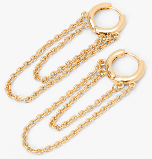 Claire Double Chain Hoops