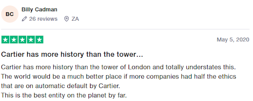 Cartier Reviews